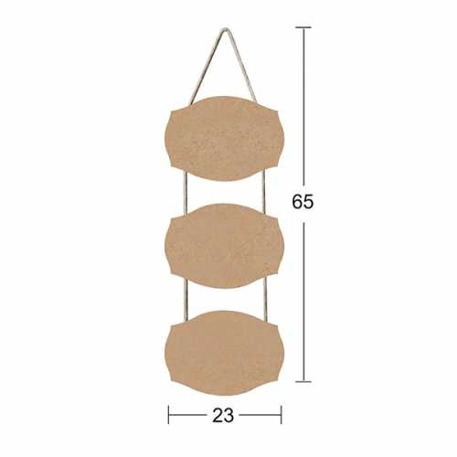 Hobi-Art F 727 Boyanabilir Dekoratif Ahşap Pano - 1