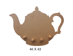 Hobi-Art F 746 Dekoratif Ahşap Desenli Çaydanlık Askılık