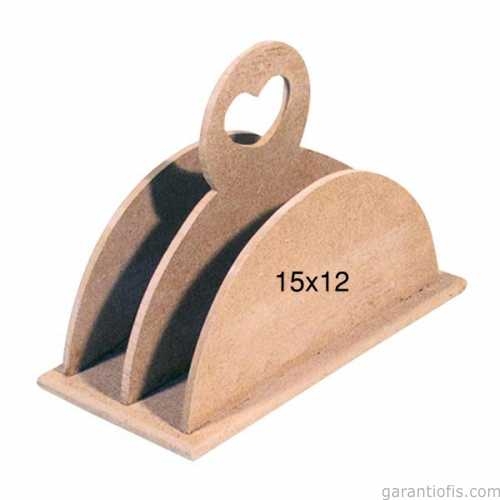 Hobi-Art F 788 Ahşap İkili Peçetelik - 1