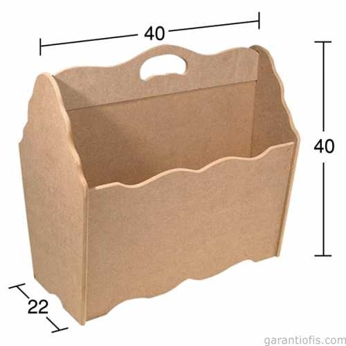 Hobi-Art G 124 Boyanabilir Ahşap Gazetelik Obje - 1