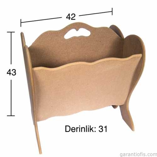 Hobi-Art G 127 Boyanabilir Ahşap Gazetelik Obje - 1