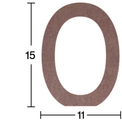 Hobi-Art H 18 Ayakta Durabilen Ahşap O Harfi (18 mm Kalınlık) - 1