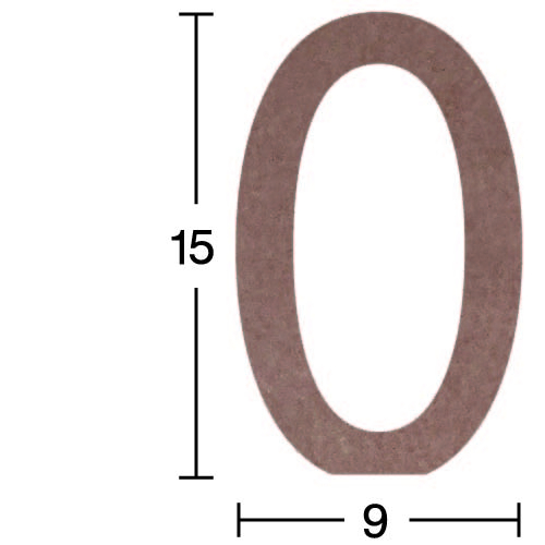 Hobi-Art H 33 Ayakta Durabilen Ahşap 0 Rakamı (18 mm Kalınlık) - 1