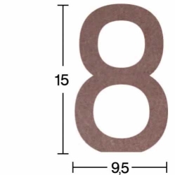 Hobi-Art H 41 Ayakta Durabilen Ahşap 8 Rakamı (18 mm Kalınlık)
