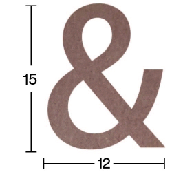 Hobi-Art H 43 Ayakta Durabilen Ahşap & Simgesi (18 mm Kalınlık)