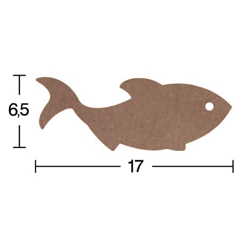 Hobi-Art H 52 Ayakta Durabilen Ahşap Balık (18 mm Kalınlık) - 1