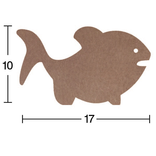 Hobi-Art H 53 Ayakta Durabilen Ahşap Balık (18 mm Kalınlık) - 1