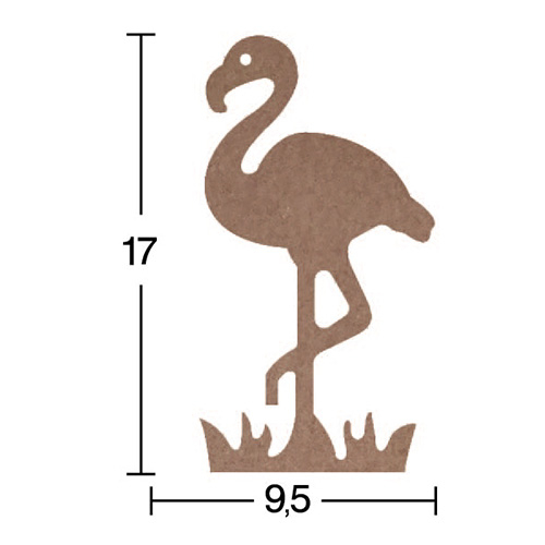 Hobi-Art H 54 Ayakta Durabilen Ahşap Flamingo (18 mm Kalınlık) - 1
