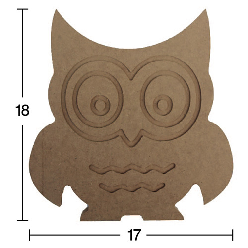 Hobi-Art H 60 Ayakta Durabilen Ahşap Baykuş (18 mm Kalınlık) - 1