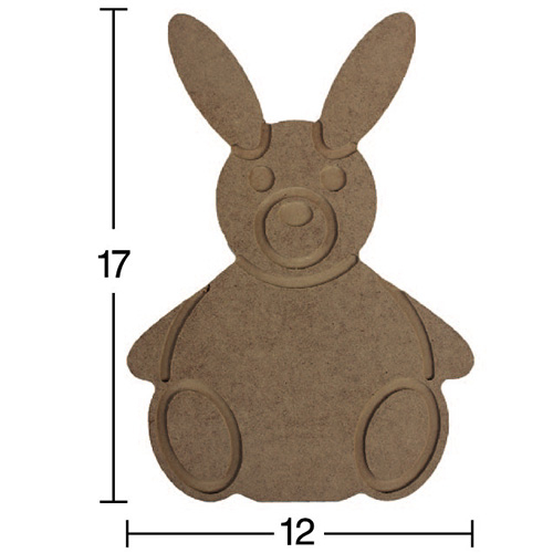 Hobi-Art H 63 Ayakta Durabilen Ahşap Tavşan (18 mm Kalınlık) - 1