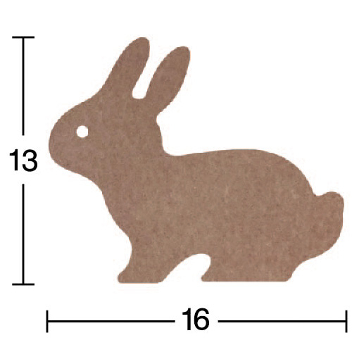 Hobi-Art H 64 Ayakta Durabilen Ahşap Tavşan (18 mm Kalınlık) - 1