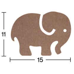 Hobi-Art H 69 Ayakta Durabilen Ahşap Fil (18 mm Kalınlık)