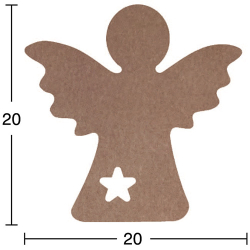 Hobi-Art H 70 Ayakta Durabilen Ahşap Melek (18 mm Kalınlık)