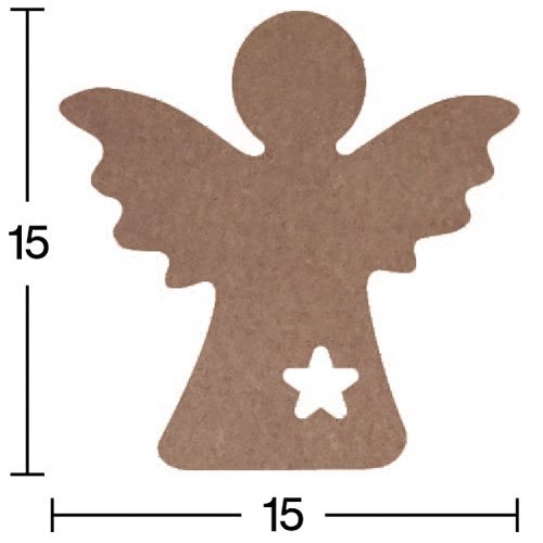 Hobi-Art H 71 Ayakta Durabilen Ahşap Melek (18 mm Kalınlık) - 1