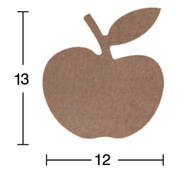 Hobi-Art H 73 Ayakta Durabilen Ahşap Elma (18 mm Kalınlık)