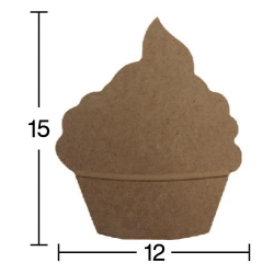 Hobi-Art H 75 Ayakta Durabilen Ahşap Kek (18 mm Kalınlık)