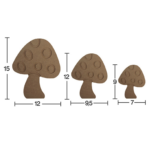 Hobi-Art H 76 Ayakta Durabilen Ahşap Mantar (18 mm Kalınlık) - 1