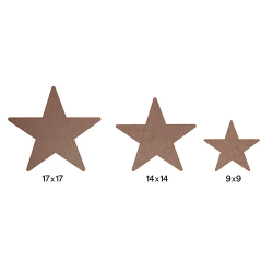 Hobi-Art H 81 Ayakta Durabilen Ahşap Yıldız (18 mm Kalınlık)