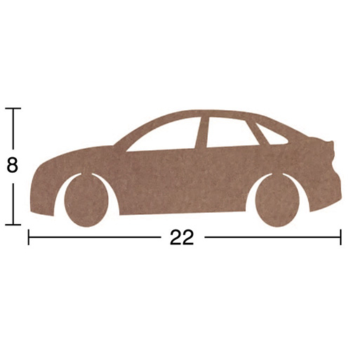 Hobi-Art H 90 Ayakta Durabilen Ahşap Araba (18 mm Kalınlık) - 1