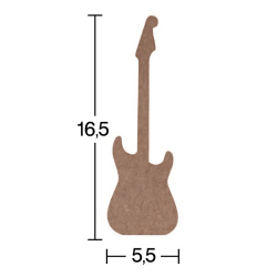 Hobi-Art H 94 Ayakta Durabilen Ahşap Gitar (18 mm Kalınlık)