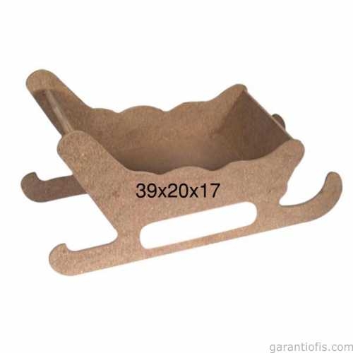 Hobi-Art Ham Ahşap Kızak Obje F 800 - 1