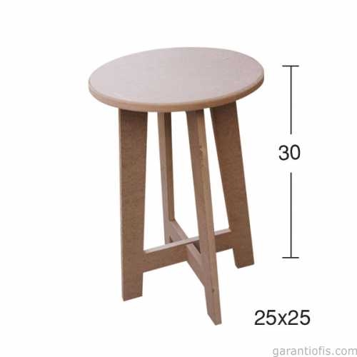Hobi-Art İB 10 Dekoratif Ahşap Tabure - 1