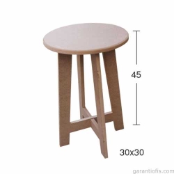 Hobi-Art İB 11 Dekoratif Ahşap Tabure