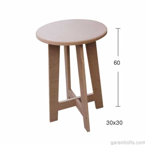 Hobi-Art İB 12 Dekoratif Ahşap Tabure - 1