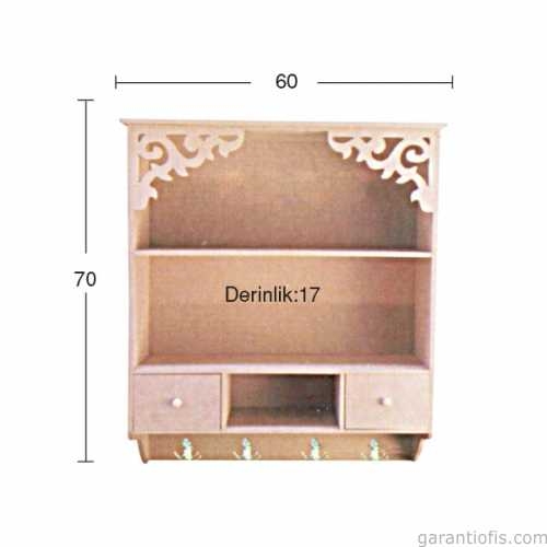 Hobi-Art İB 19 Dekoratif Ahşap Raf - 1
