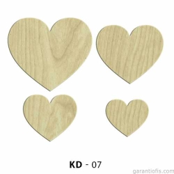 Hobi-Art KD 07 Kalpler Dekoratif Mini Ahşap Obje