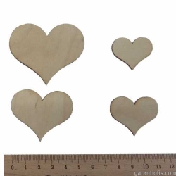 Hobi-Art KD 07 Kalpler Dekoratif Mini Ahşap Obje - 2