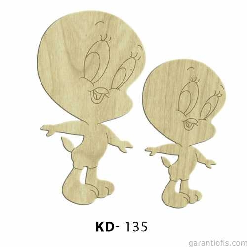 Hobi-Art KD 135 - Çizgi Film Karakterleri Mini Ahşap Obje - 1