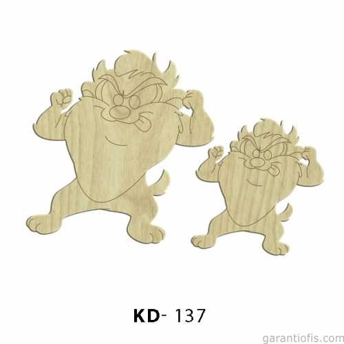 Hobi-Art KD 137 - Çizgi Film Karakterleri Mini Ahşap Obje - 1