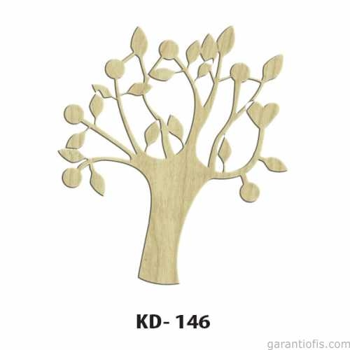 Hobi-art Kd 146 - Ağaç Figürlü Dekoratif Mini Ahşap Obje