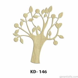 Hobi-Art KD 146 - Ağaç Figürlü Dekoratif Mini Ahşap Obje