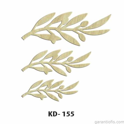 Hobi-Art KD 155 - Zeytin Dalı Figürlü Dekoratif Mini Ahşap Obje - 1