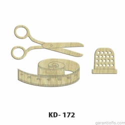 Hobi-Art KD 172 Terzi Seti Dekoratif Mini Ahşap Obje