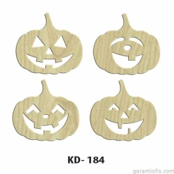 Hobi-Art KD 184 - Bal Kabağı Figürlü Dekoratif Mini Ahşap Obje