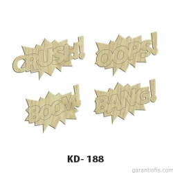 Hobi-Art KD 188 Dekoratif Mini Ahşap Obje