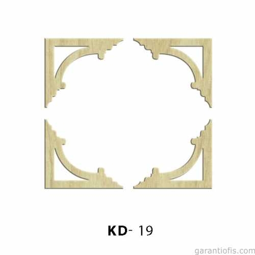 Hobi-Art KD 19 - Köşe Süs Setii  Dekoratif Mini Ahşap Obje - 1