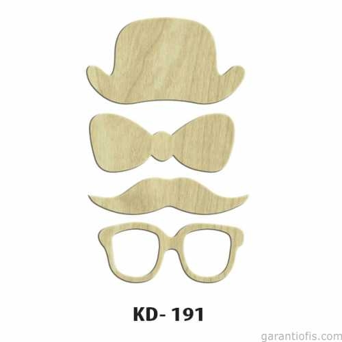 Hobi-Art KD 191 Dekoratif Mini Ahşap Obje - 1
