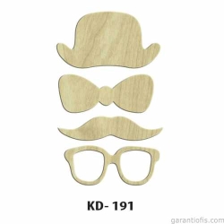 Hobi-Art KD 191 Dekoratif Mini Ahşap Obje
