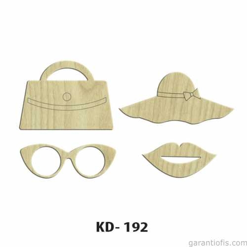 Hobi-Art KD 192 Dekoratif Mini Ahşap Obje - 1