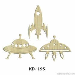 Hobi-Art KD 195 Dekoratif Mini Ahşap Obje
