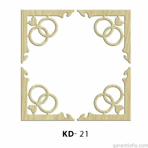 Hobi-Art KD 21 - Köşe Süs Setii  Dekoratif Mini Ahşap Obje - 1