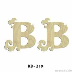 Hobi-Art KD 219 Dekoratif Mini Ahşap Harfler (B Harfi)