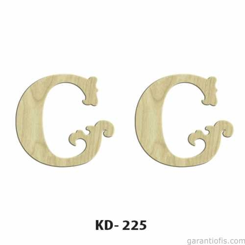 Hobi-Art KD 225 Dekoratif Mini Ahşap Harfler (G Harfi) - 1