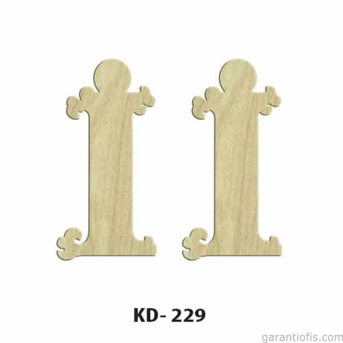 Hobi-Art KD 229 Dekoratif Mini Ahşap Harfler (İ Harfi) - 1