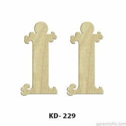 Hobi-Art KD 229 Dekoratif Mini Ahşap Harfler (İ Harfi)