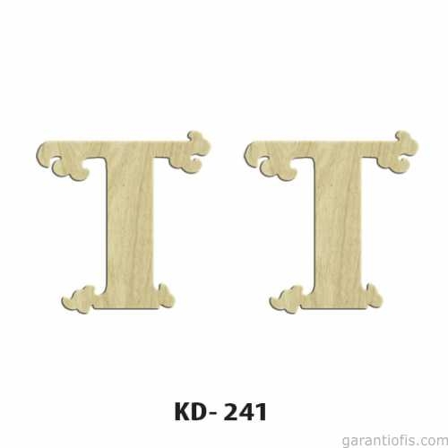 Hobi-Art KD 241 Dekoratif Mini Ahşap Harfler (T Harfi) - 1